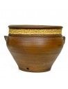MACETERO DE CERAMICA Y ESPARTO