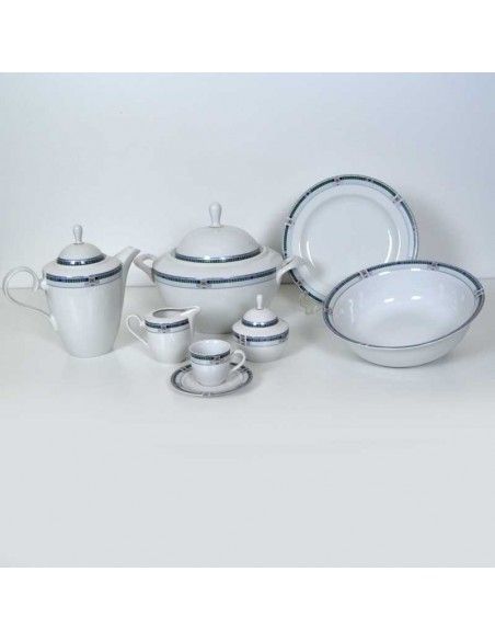 VAJILLA DE PORCELANA 83 PIEZAS
