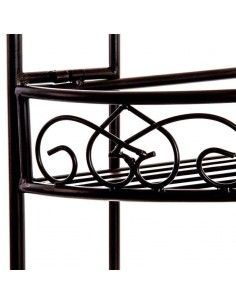 ESTANTERIA FORJA MARRON 154X73 2