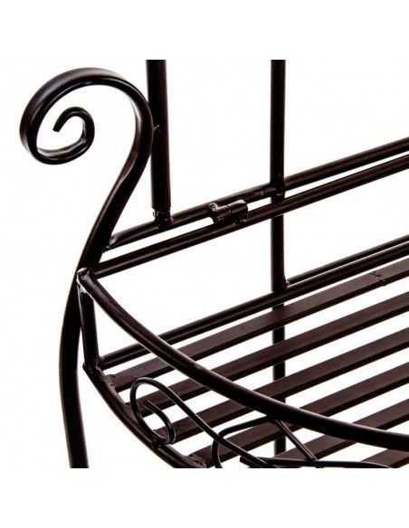 ESTANTERIA FORJA MARRON 154X73