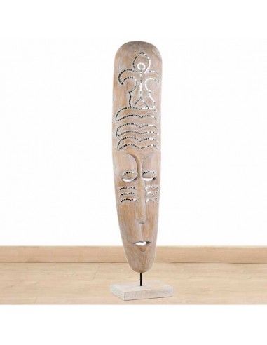 MASCARA MADERA EN SOPORTE