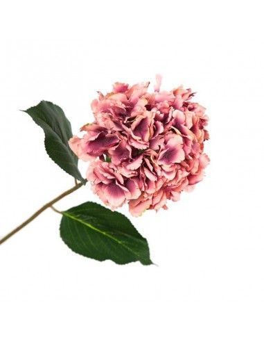 FLOR HORTENSIA ROSA O AZUL