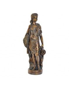 FIGURA MUJER EN FIBRA PIEDRA 115x42