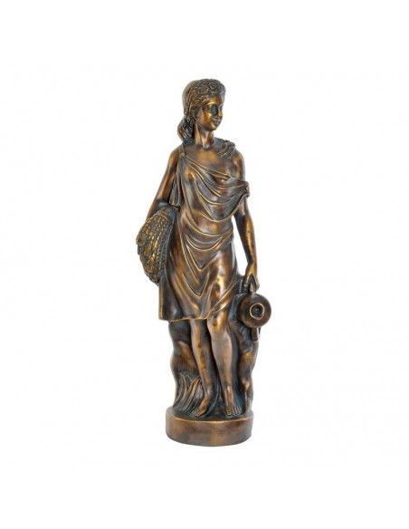 FIGURA MUJER EN FIBRA PIEDRA 115x42