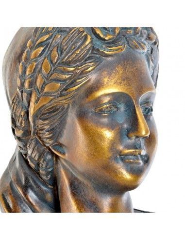 FIGURA MUJER EN FIBRA PIEDRA 115x42