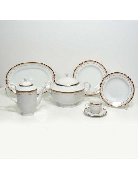 VAJILLA DE PORCELANA 83 PIEZAS