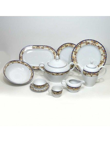VAJILLA DE PORCELANA 83 PIEZAS