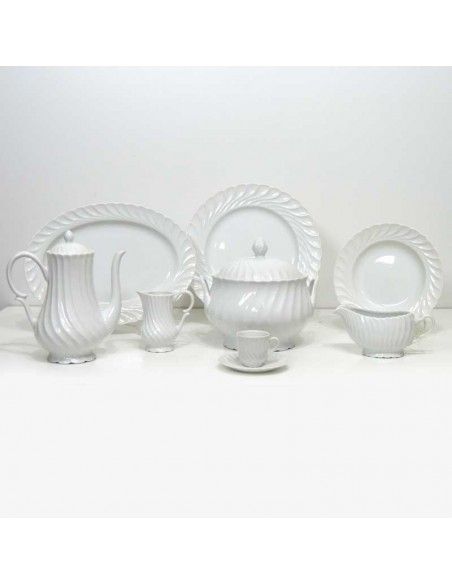 VAJILLA DE PORCELANA 83 PIEZAS