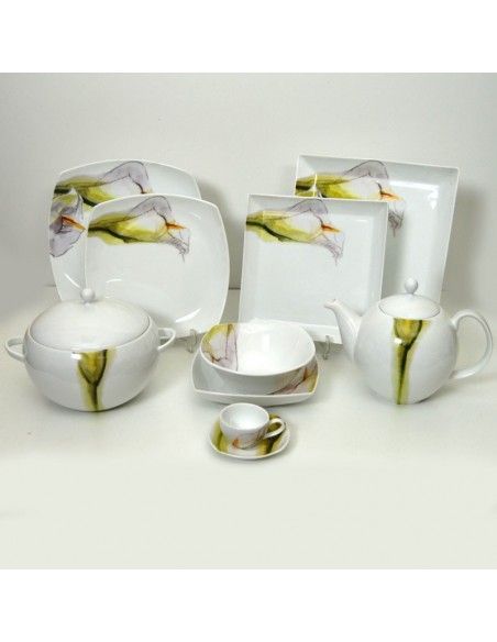 VAJILLA DE PORCELANA 83 PIEZAS
