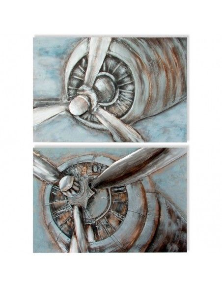 CUADRO AVION EFECTO TRIDIMENSIONAL 80x120
