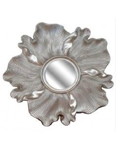 ESPEJO PAN DE PLATA MARCO FLOR