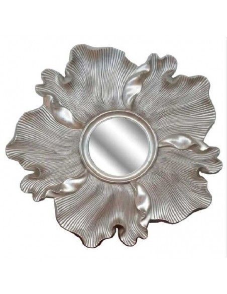 ESPEJO PAN DE PLATA MARCO FLOR