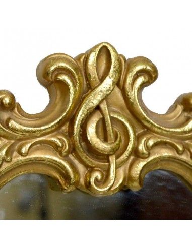 ESPEJO RESINA DORADO