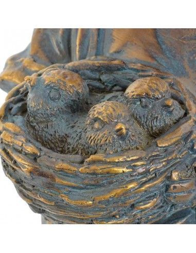 FIGURA NIÑOS EN FIBRA PIEDRA 56X26