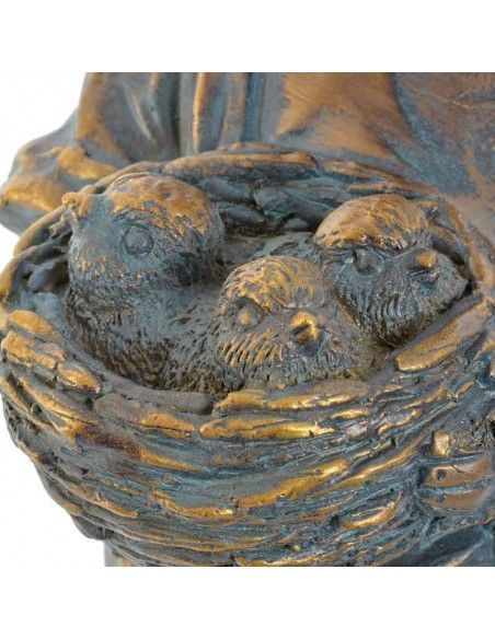 FIGURA NIÑOS EN FIBRA PIEDRA 56X26
