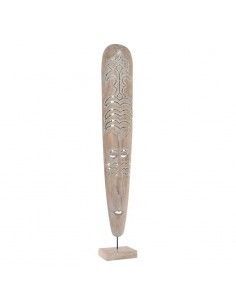 MASCARA MADERA EN SOPORTE