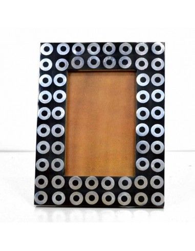 PORTAFOTO NEGRO-PLATA 10x15