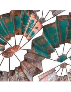 DECORACION PARED ABANICOS METAL 48x102 2