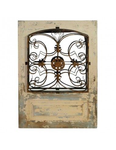 VENTANA MADERA - METAL VINTAGE 107x68