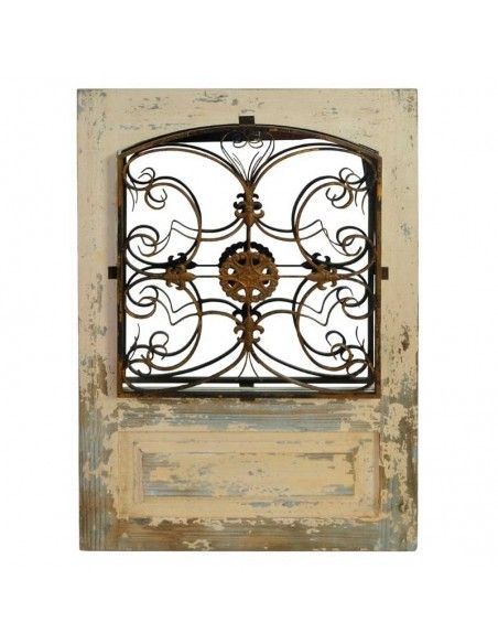 VENTANA MADERA - METAL VINTAGE 107x68