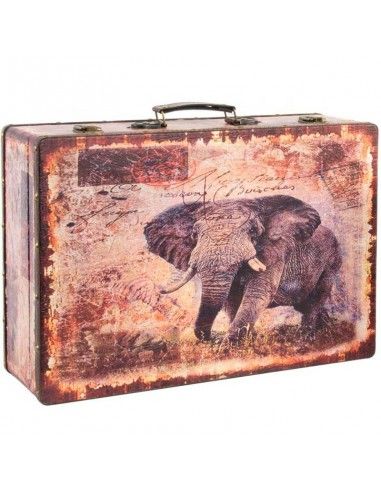 SET DE DOS CAJAS MADERA-LIENZO ANIMALES 30X43