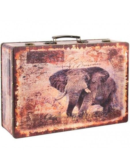SET DE DOS CAJAS MADERA-LIENZO ANIMALES 30X43