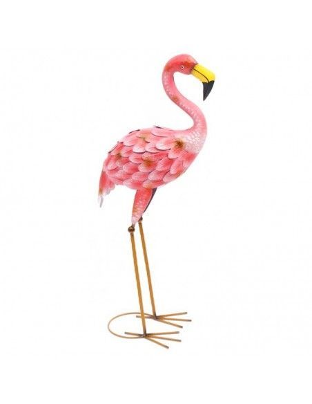 FIGURA FLAMENCO METAL ROJO 72x32