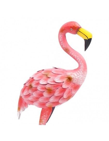 FIGURA FLAMENCO METAL ROJO 72x32