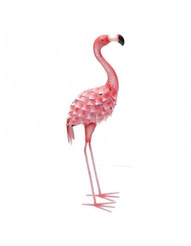 FIGURA FLAMENCO METAL ROJO 61x20
