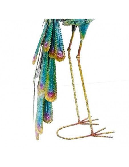 FIGURA PAVO REAL METAL 91x43