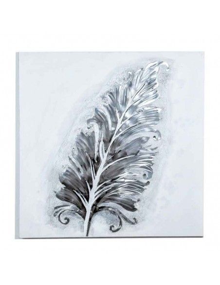 CUADRO HOJA MODERNO 100x100