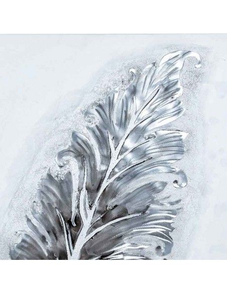 CUADRO HOJA MODERNO 100x100