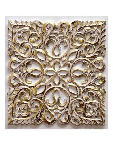 PANEL DORADO RAMAS 80x80