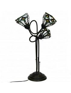 LAMPARA DE SOBREMESA TIFFANY TRES LUCES 74x50