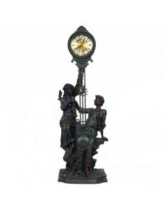 RELOJ DE SOBREMESA CON FIGURA DE PAREJA 78x33