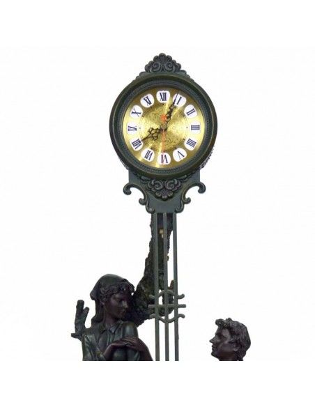 RELOJ DE SOBREMESA CON FIGURA DE PAREJA 78x33