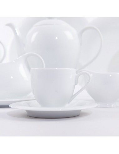 VAJILLA DE PORCELANA  BLANCA 83 PIEZAS