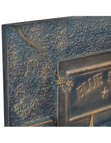 CUADRO DE BAÑO RUSTICO EN RELIEVE