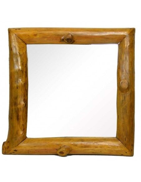 ESPEJO DE MADERA NOGAL