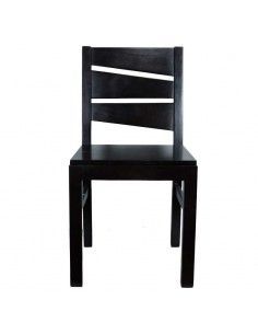 SILLA DE MADERA DE PINO WENGUE