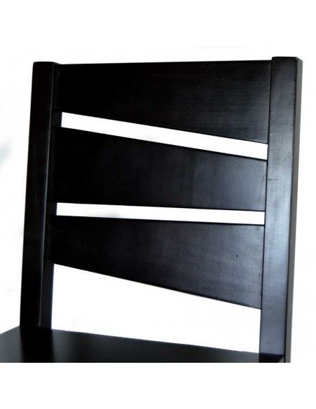 SILLA DE MADERA DE PINO WENGUE