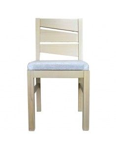 SILLA DE MADERA DE PINO WENGUE