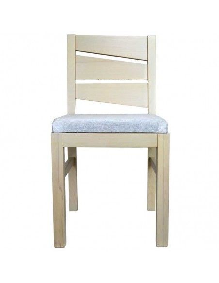 SILLA DE MADERA DE PINO WENGUE