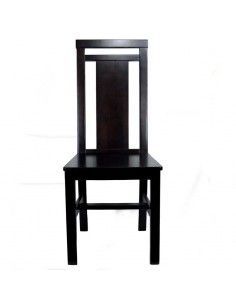 SILLA DE MADERA DE PINO WENGUE