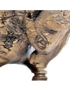 FIGURA TORO RESINA COLOR ORO 30.5x53.5 2