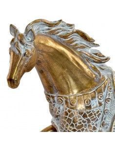 FIGURA DE CABALLO DECAPE Y DORADO 2