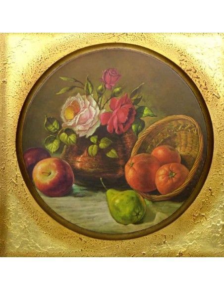 CUADRO BODEGON DE FRUTA 53x53