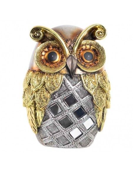 FIGURA BUHO CON MOSAICO 16.5x11.5 o 10.5x7.5