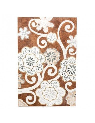 PANEL FLORAL MOSAICO CAPIZ 120x80