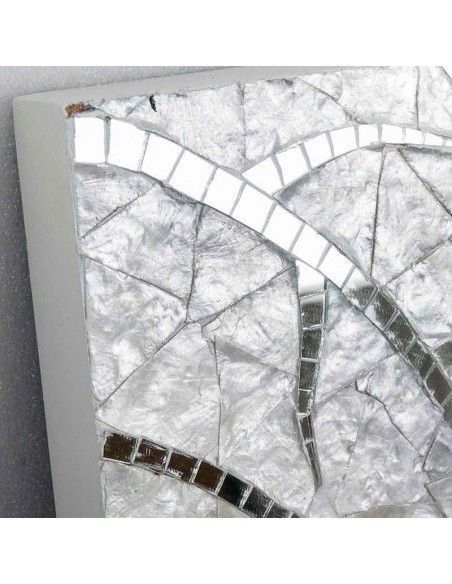 PANEL DECORATIVO HOJAS MOSAICO 122x60